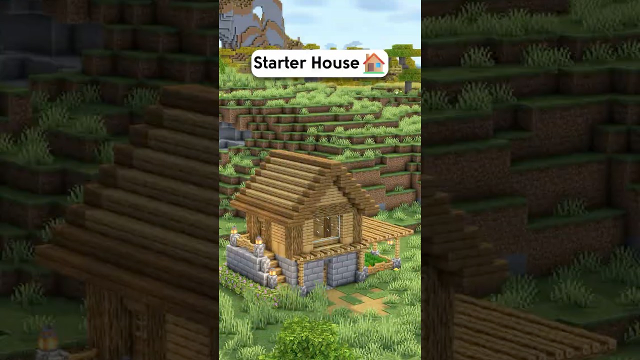 Minecraft Easy Starter House Tutorial🏠