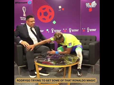THIS Brazil young superstar touches Ronaldo's feet | Sports Today