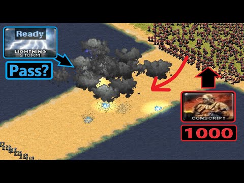 Can Conscripts pass by Lightning Storm? - Red Alert 2