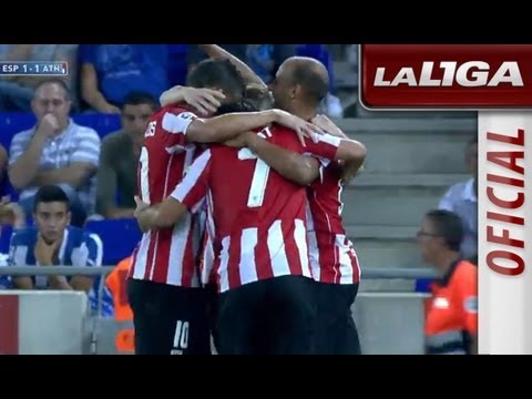 Gol de De Marcos (1-1) en el RCD Espanyol - Athletic Club - HD