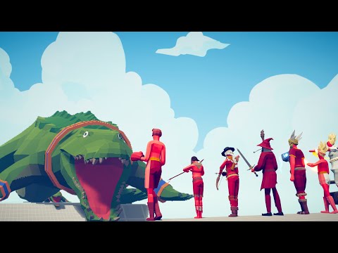 CROCODILE vs EVERY FACTION - Totally Accurate Battle Simulator TABS