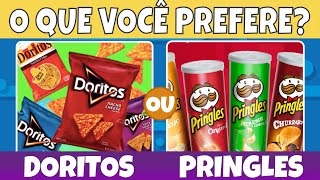 🍕O QUE VOCÊ PREFERE? 🍔Jogo das escolhas | Edição Comidas #1 🌭QUIZ SHOW 💙