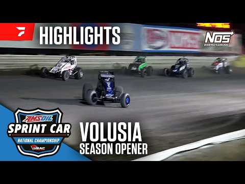 Season Opener | USAC Sprints at Volusia Speedway Park 2/9/26 | Highlights