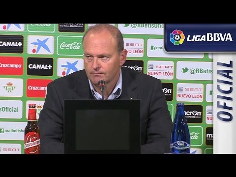 Rueda de Prensa de Mel tras el Real Betis (2-2) Rayo Vallecano - HD