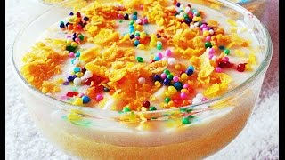 Fruit Cocktail Pudding (Grapes , mango ,apple)