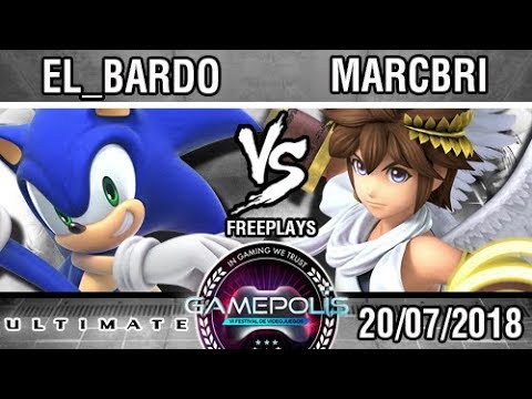 [GAMEPOLIS 2018] El_Bardo (Sonic) vs Marcbri (Pit) - SSBU E3 Demo - Freeplays