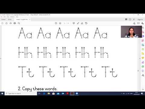 Grade 1 English Home Language Lesson 3 30 April 2020