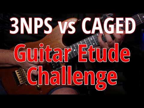 GR109 Guitar Etude Challenge (150bpm) 3NPS vs CAGED system