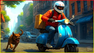 Taking on The Mean City Streets and Customers - Delivery Guy Simulator