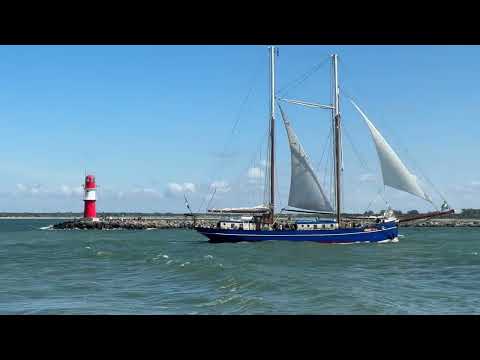OBAN Segelschiff in Warnemünde / Ostmole 11.8.2024 Hanse Sail 2024