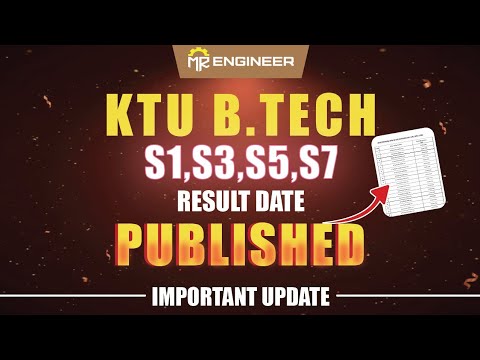 KTU BTECH RESULS 🚀 Date PUBLISHED 🎯📩 S1 S2 S3 S4 S5 S6 S7 Regular and supply | MR ENGINEER 