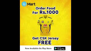 UiMart - Ponneri Food Delivery Service App - IPL Offer - CSK T-shirt Free