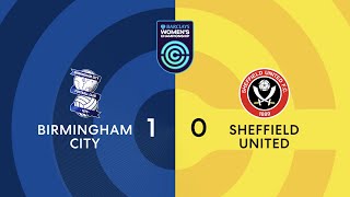 Birmingham City 1-0 Sheffield United Women | Barclays Championship highlights