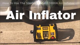 Stanley Fatmax 1000 Peak Amps Power Station How To Use The Air Inflator