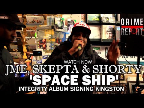 Jme, Skepta & Shorty 'Spaceship' Freestyle [Integrity Album Signing Kingston]