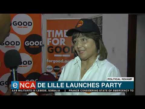 De Lille launches new party Good