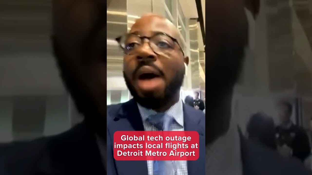Detroit Airport travelers feeling effects of Microsoft/CrowdStrike outage #technology #tech #news