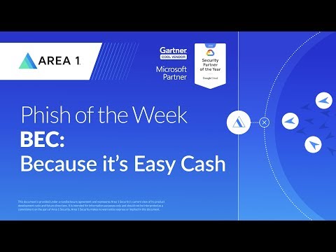 Phish of the Week: BEC = “Because it’s Easy Cash”