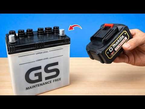 NEVER Buy a Drill Battery Again! Use a 12V Battery and Watch What Happens 🔋