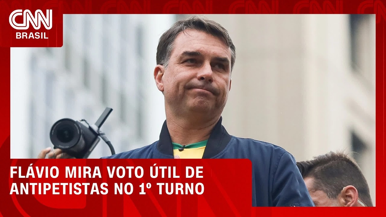 Flávio Bolsonaro mira voto útil de antipetistas no 1º turno | CNN 360°