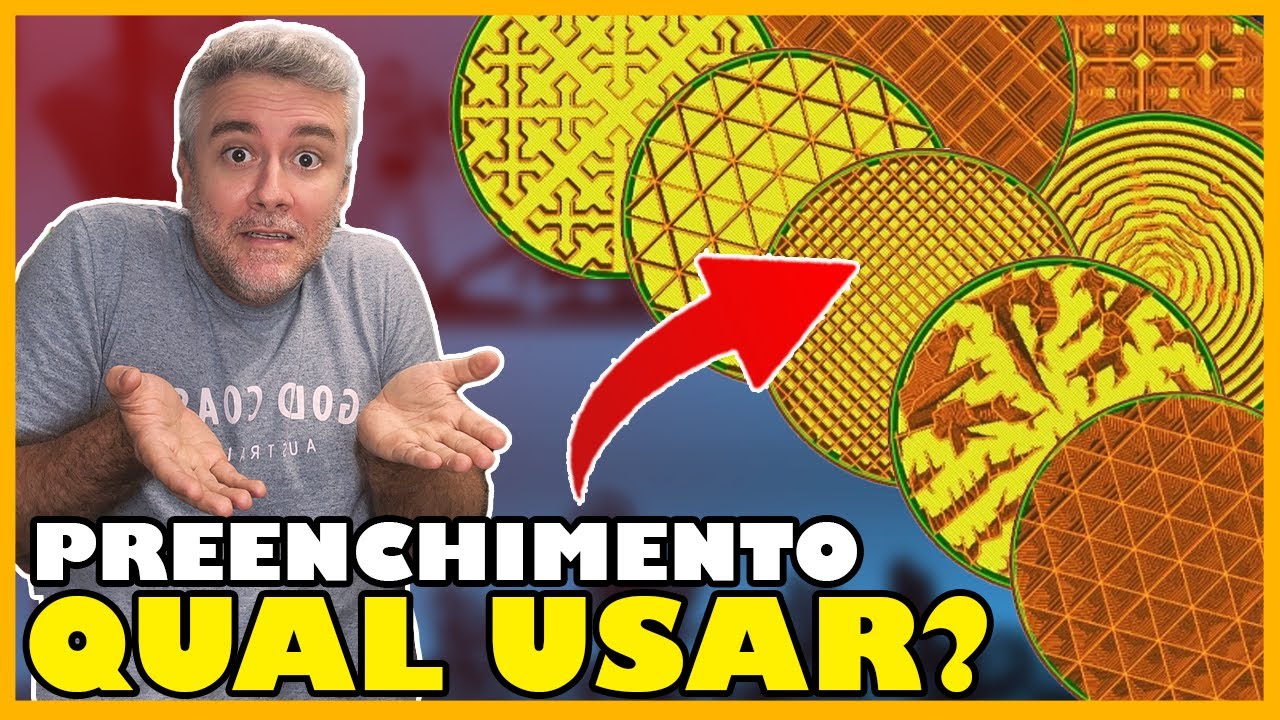 Qual PREENCHIMENTO é MELHOR para a sua IMPRESSÃO 3D?