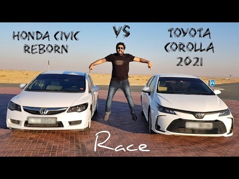 2021 Toyota Corolla Vs Honda Civic Reborn 2010 Race