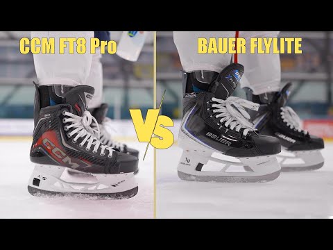Bauer Vapor Flylite vs CCM Jetspeed FT8 Pro Skate On Ice Review - Which skates are better ?