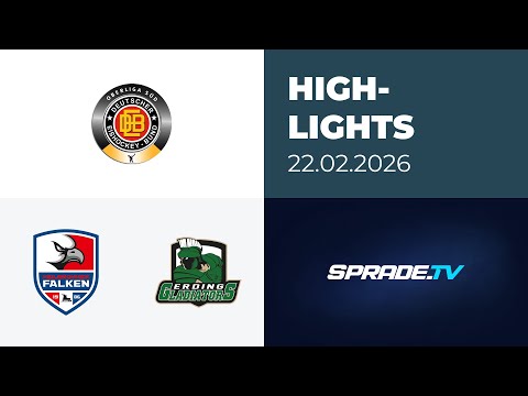 22.02.2026 - Highlights - Heilbronner Falken vs. Erding Gladiators