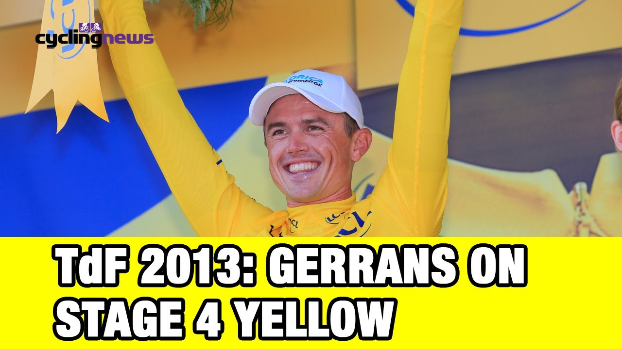 Simon Gerrans on Stage 4 Yellow Jersey: Tour de France 2013 - YouTube
