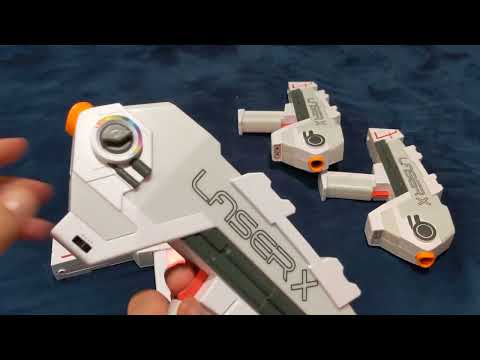 laserx laser tag toy guns. comes in set of 4. Laser X Revolution Blaster-to-Blaster 4-Pack