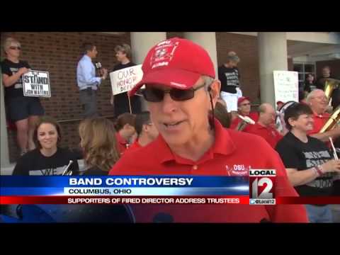 Ohio State hears from ex-band director's backe