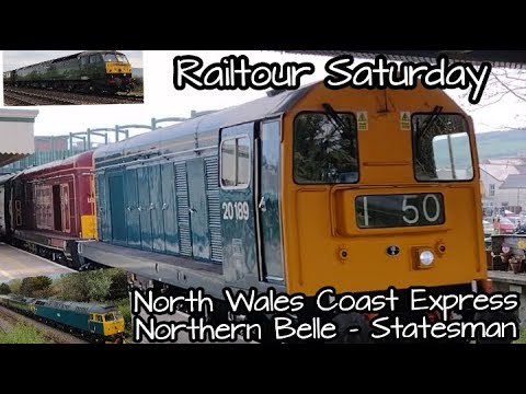 Prestatyn & Rhyl 30.04.22 - 20192 & 20142 on North Wales Coast Express plus Northern Belle/Statesman