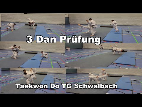 3. Dan Prüfung Selbstverteidigung  Messer & Stock Taekwondo TG Schwalbach
