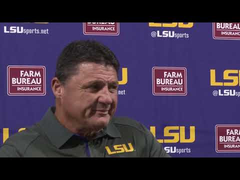 Video: Ed Orgeron Addresses The Media After Practice On Tuesday