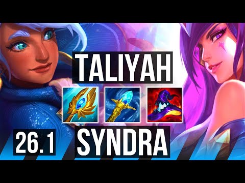 TALIYAH vs SYNDRA (MID) | Good KDA: 12/1/16 | EUW Master | 26.1