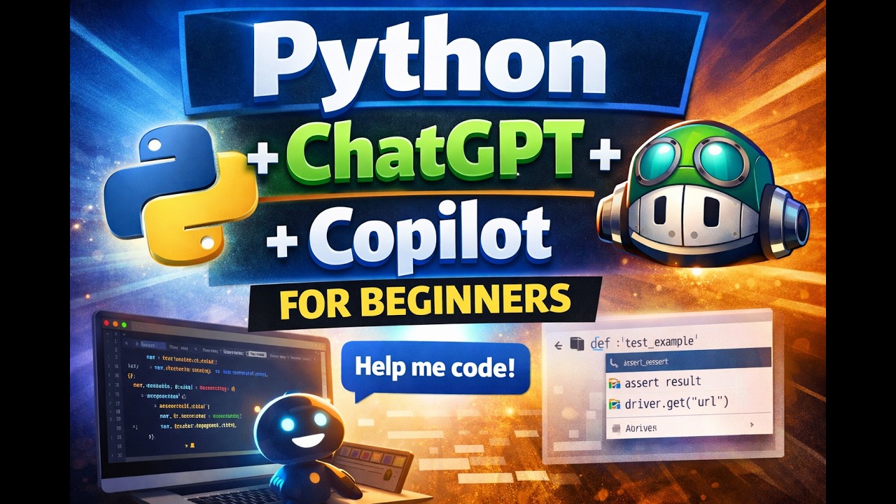 0.1.  PythonQaAi bootcamp - Python for Beginners with ChatGPT and GitHub Copilot