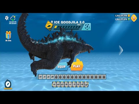 Hungry shark evolution - New shark Ice Godzilla 2.0 coming soon update - Luminite shark gameplay