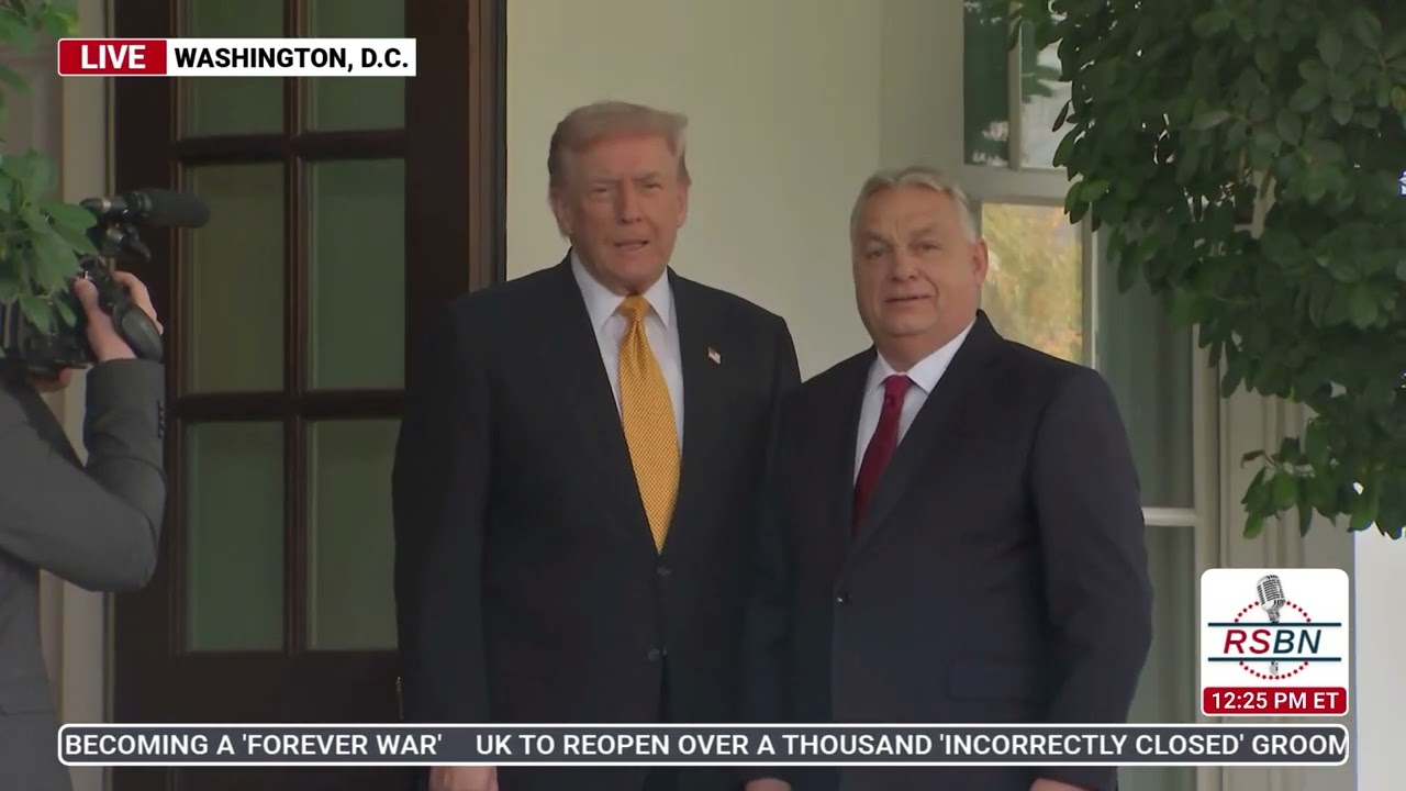 WATCH: President Trump welcomes the Prime Minister of Hungary to the White House - 11/7/2025