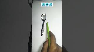 spoon drawing #trendingshorts #shots #millionairemindset 😈
