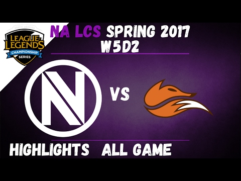 NV vs FOX Highlights All Game | NA LCS 2017 Spring W5D2 | EnVyUs vs Echo FOX
