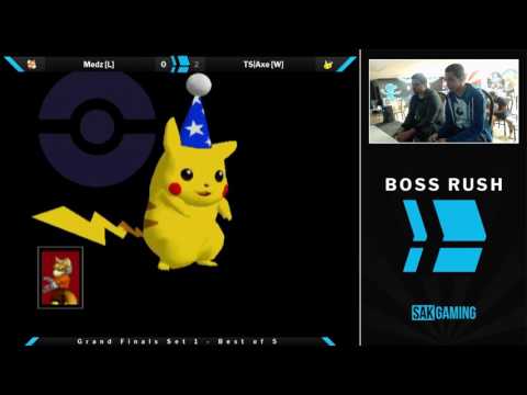 Boss Rush SmashG0D Grand Finals - Medz (Fox) vs TS|Axe (Pikachu/Marth)