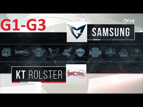 SSG vs KT Game 1-3 Highlights - 2017 LCK SPRING SPLIT - FULL HIGHLIGHTS