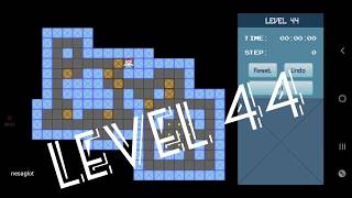 Classic Sokoban Level 44 | without UNDO | Solution 1 - 90