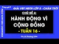 Vở bài tập Hoạt động trải nghiệm Lớp 5 Tuần 16 - Trang 31, 32