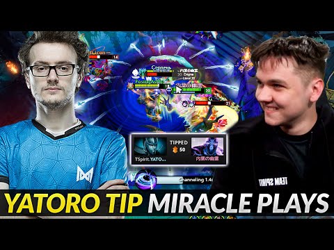 when Miracle Blackhole Yatoro auto-tips him - Awesome Teammate
