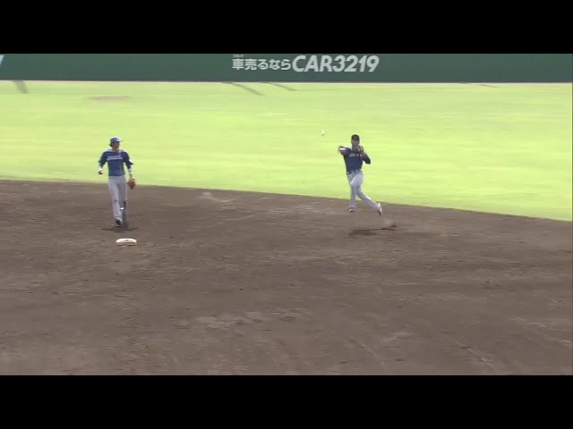 【ファーム】ファイターズ・明瀬諒介 華麗なスローイングでアウトにするファインプレー!! 2025年7月4日 埼玉西武ライオンズ 対 北海道日本ハムファイターズ