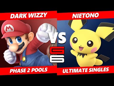 Genesis 6 SSBU - DNG | Nietono (Pichu) VS MVG | Dark Wizzy (Mario) Smash Ultimate R2 Pools