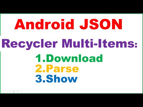 Android Native JSON Ep.07 : RecyclerView Multiple Fields - Download,Parse,Show