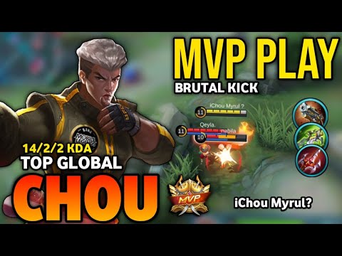 CHOU BEST BUILD 2022 | TOP GLOBAL CHOU GAMEPLAY | MOBILE LEGENDS✓