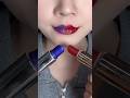 Red ️ VS Blue Lipstick Tutorial Beauty Tips